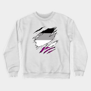 LGBTQI+ Superhero ASEXUAL flag Crewneck Sweatshirt